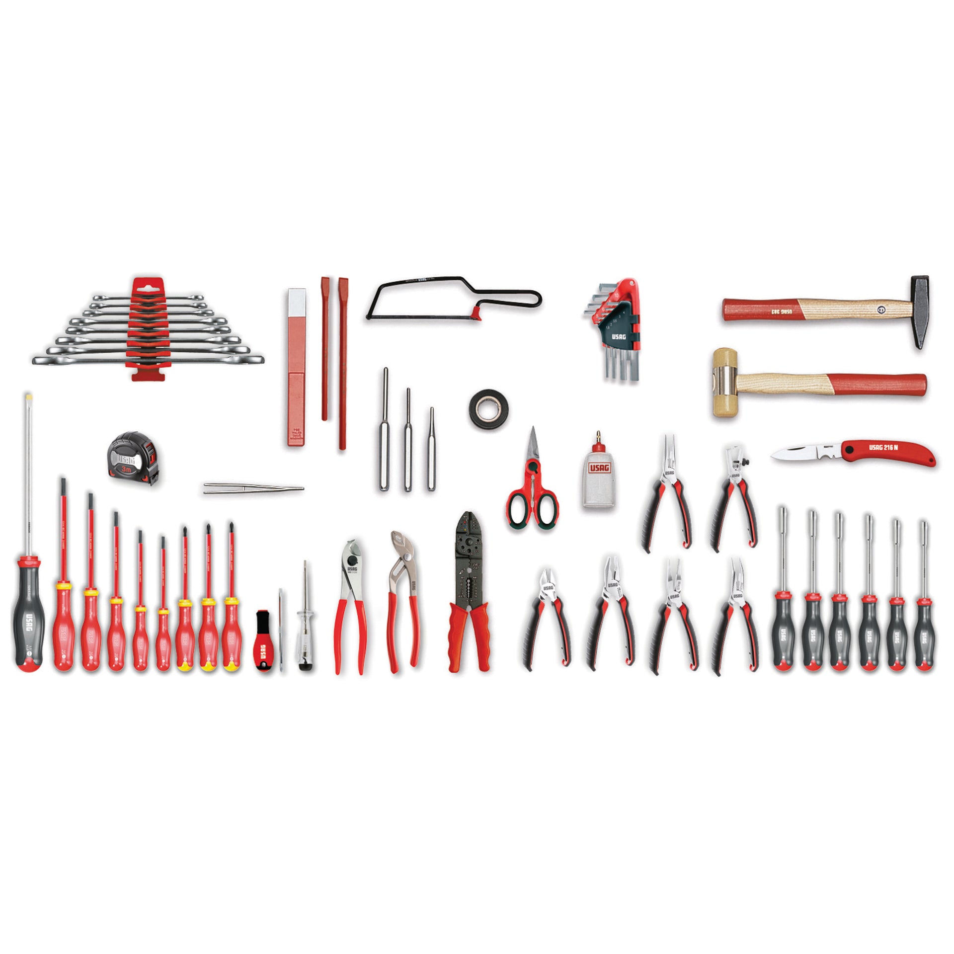 496 I - Electrical engineering assortment (56 pcs) - Usag - U04960080 496 I - Electrical engineering assortment (56 pcs) - Usag - U04960080